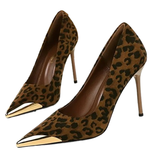 Funki Findz | Shoes | Women's Leopard Print Stilettos Metal Heel