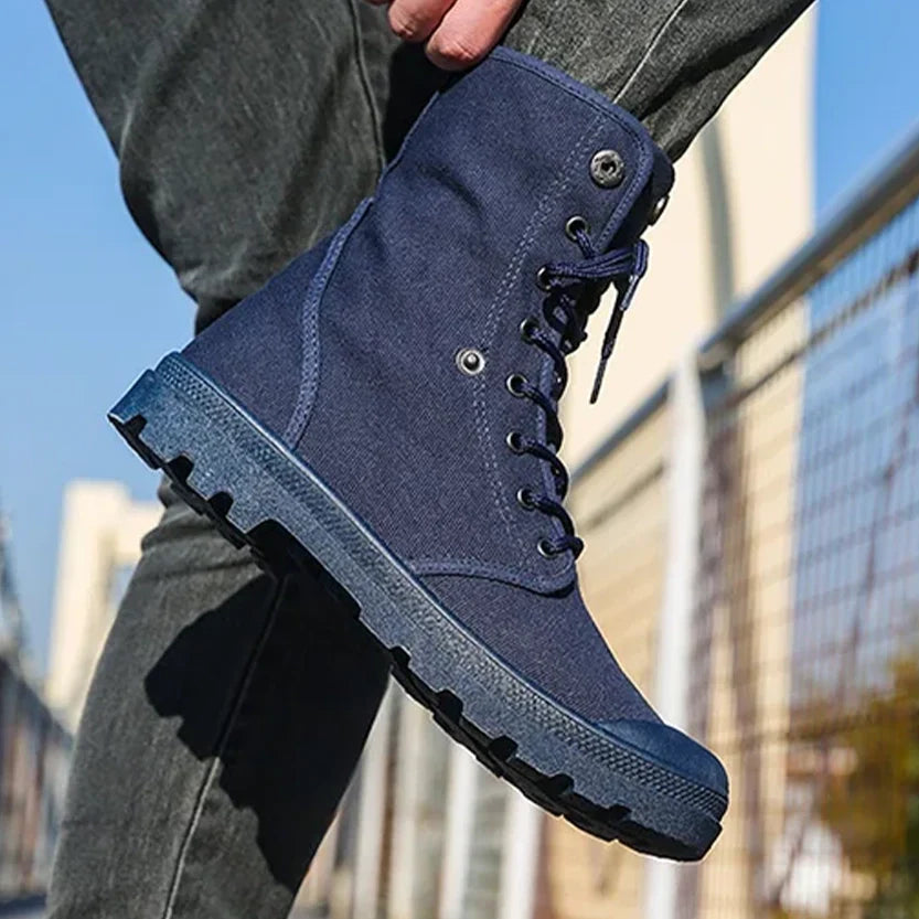 Funki Findz | Boots | Men's Canvas High Top Combat Boots