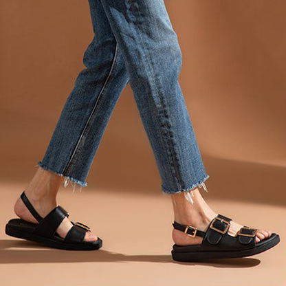 Funki Findz | Shoes | Women's Summer Leather Slide Sandals