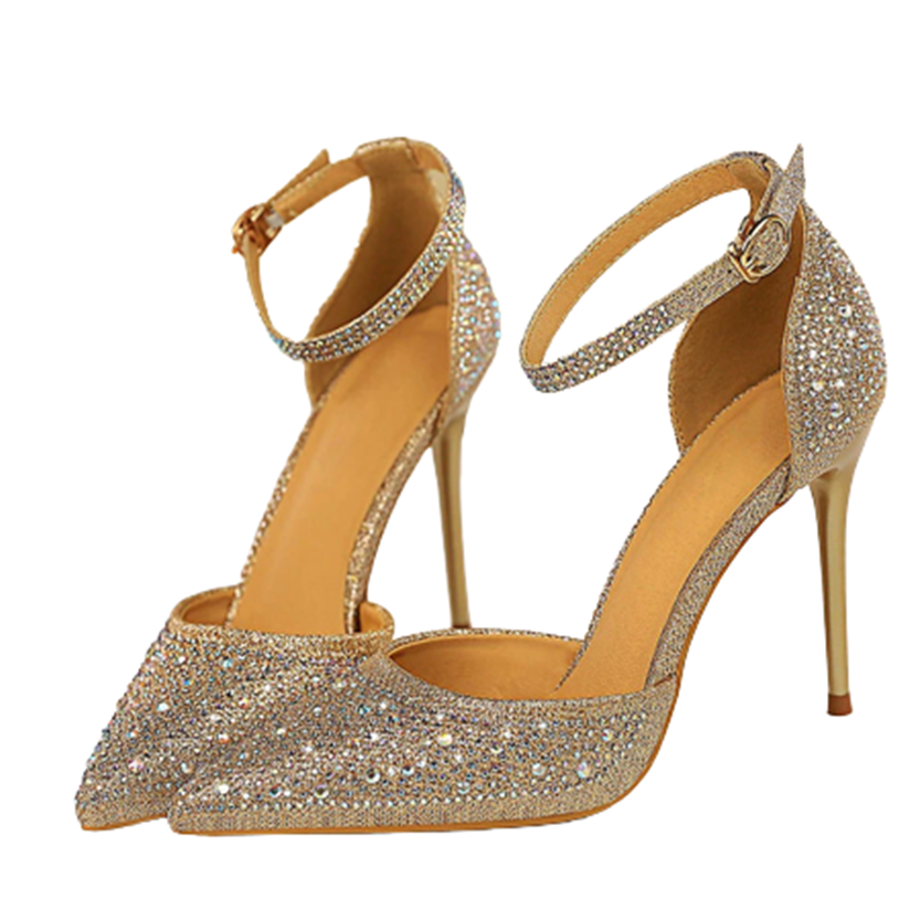 Funki Findz | Shoes | Women's Shiny Rhinestone Designer Heels