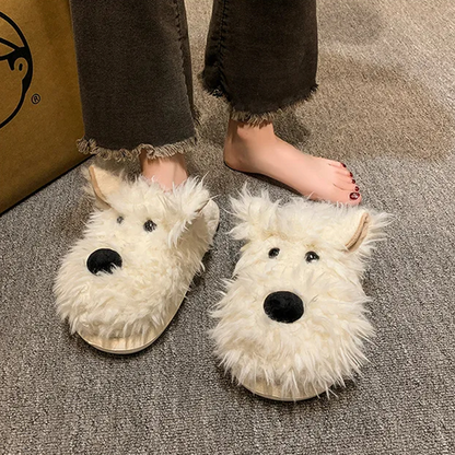 Funki Findz | Shoes | Women's Cute Shaggy Dog Slippers