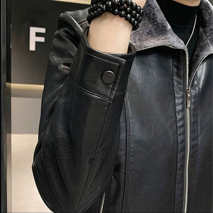 Funki Findz | Jackets | Men's Luxury Faux Leather Winter Jacket