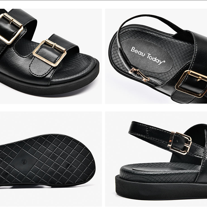 Funki Findz | Shoes | Women's Summer Leather Slide Sandals