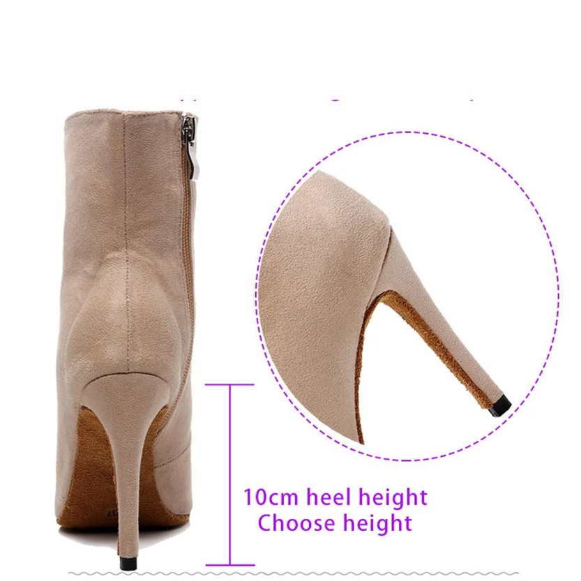 Funki Findz | Boots | Women's Lace-up Suede Dress Boots