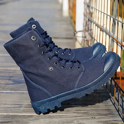 Funki Findz | Boots | Men's Canvas High Top Combat Boots