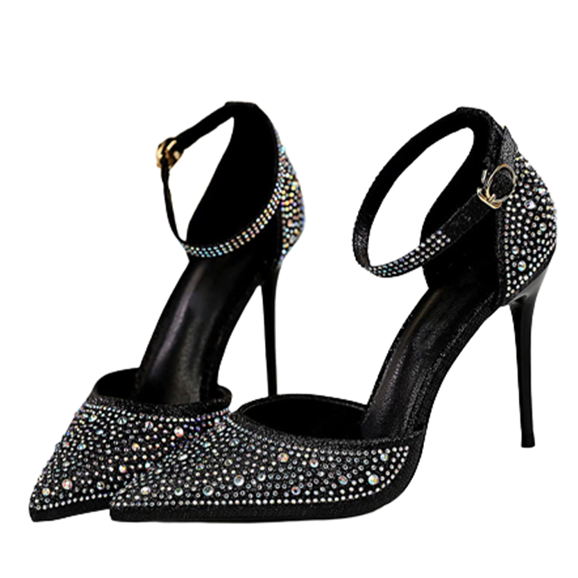 Funki Findz | Shoes | Women's Shiny Rhinestone Designer Heels