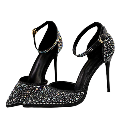 Funki Findz | Shoes | Women's Shiny Rhinestone Designer Heels