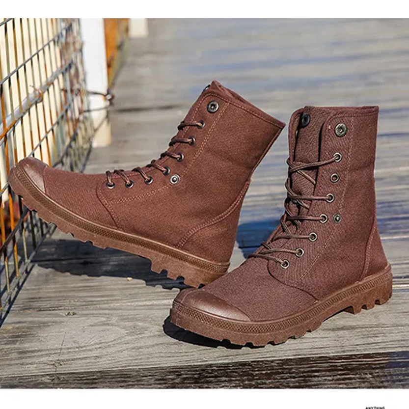 Funki Findz | Boots | Men's Canvas High Top Combat Boots