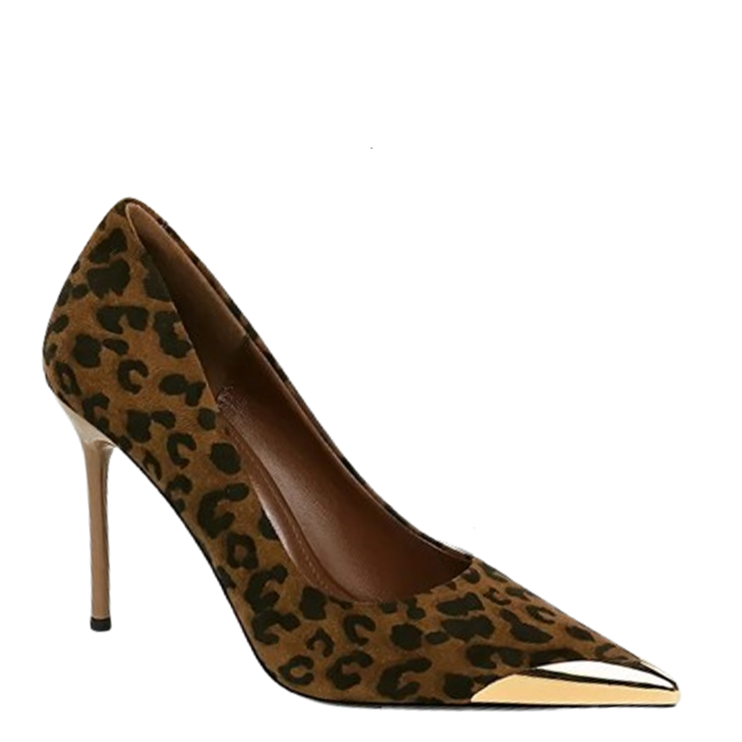 Funki Findz | Shoes | Women's Leopard Print Stilettos Metal Heel