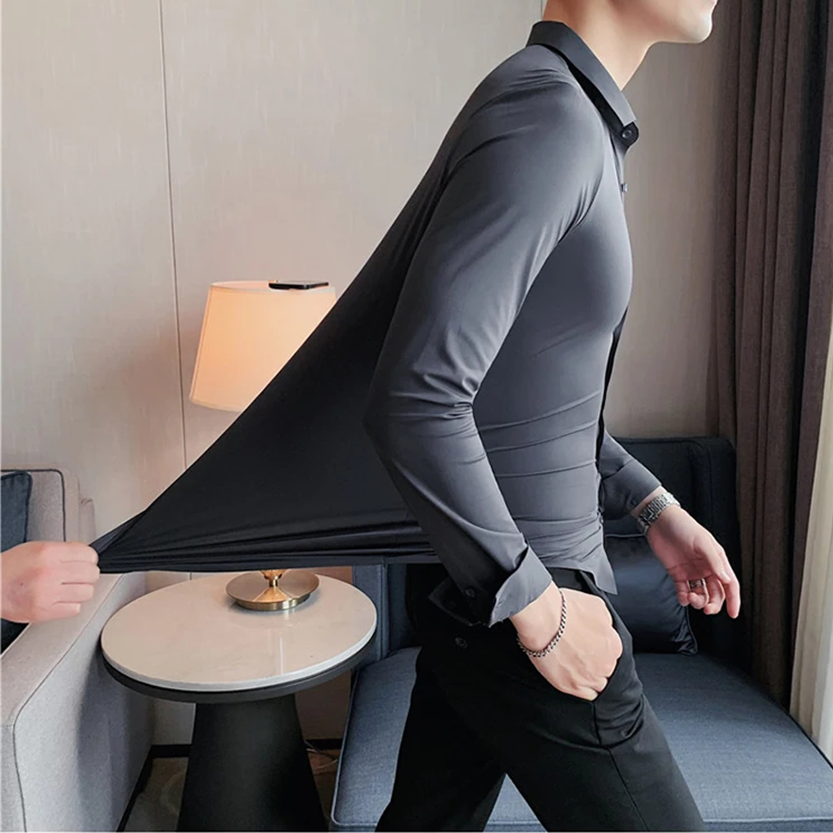 Funki Findz | Shirts | Men's Slim Fit British Style Dress Shirt 7XL