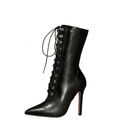 Funki Findz | Boots | Women's Lace Up Stiletto Chelsea Boots