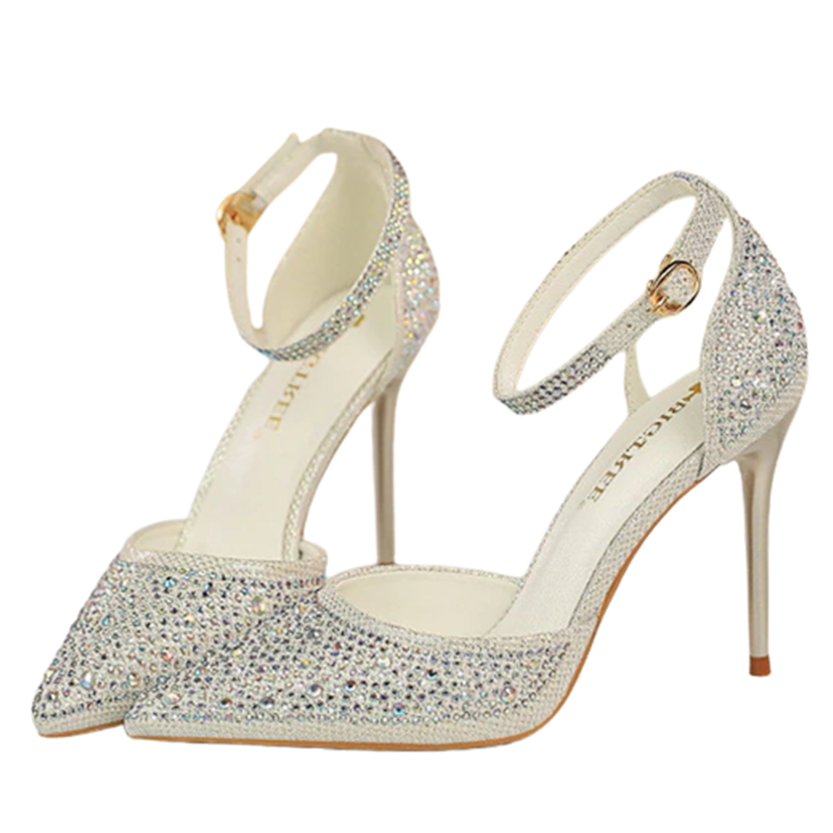 Funki Findz | Shoes | Women's Shiny Rhinestone Designer Heels