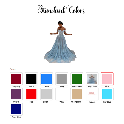 Funki Findz | Dresses | Women's Sequin Tulle Long Prom Dress