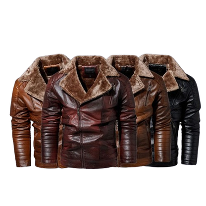 Funki Findz | Jackets | Men's Faux Leather Windbreaker Jacket
