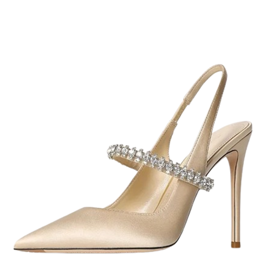 Funki Findz | Shoes | Women's Luxury Diamante Satin Stilettos