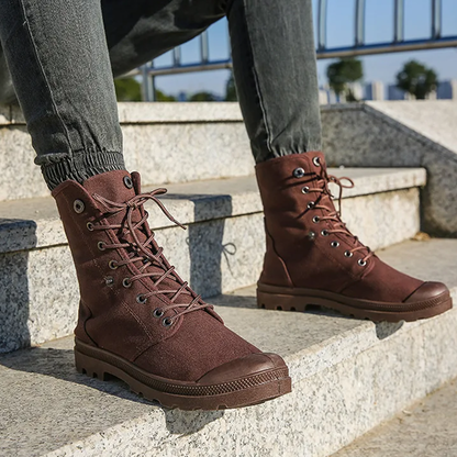 Funki Findz | Boots | Men's Canvas High Top Combat Boots