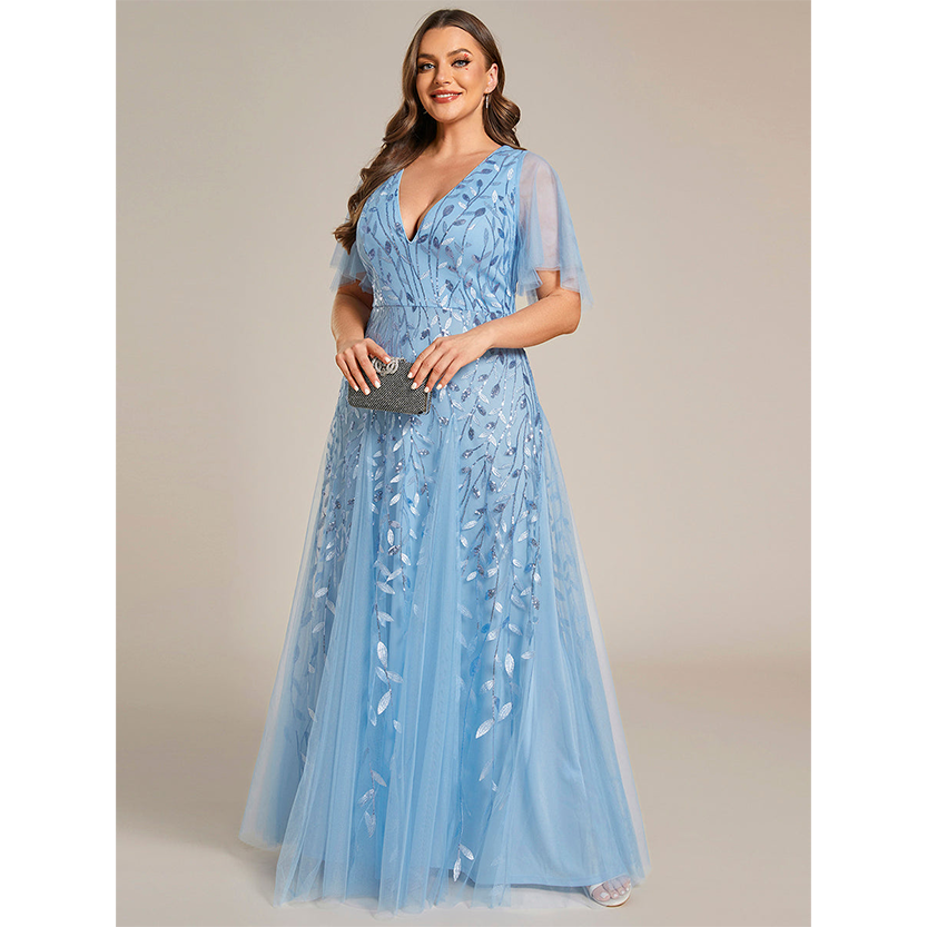 Funki Findz | Dresses | Women's Long Sequin Lace Formal Dress