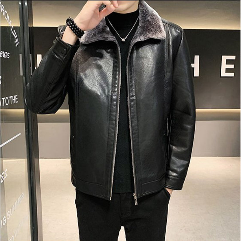 Funki Findz | Jackets | Men's Luxury Faux Leather Winter Jacket