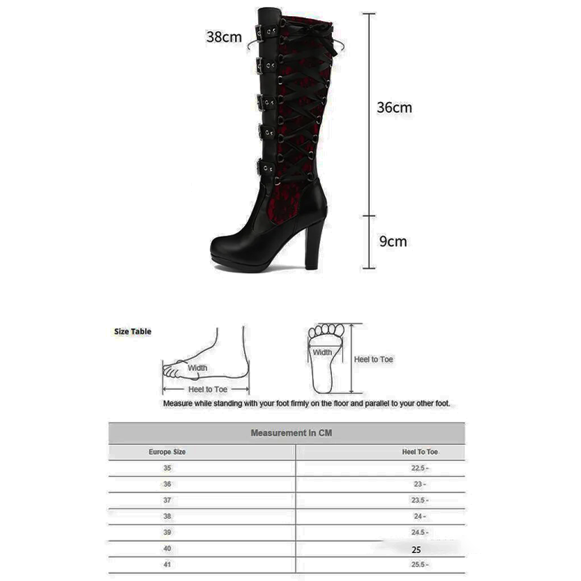 Funki Findz | Boots | Women's Ribbon Lace Up Platform Boots