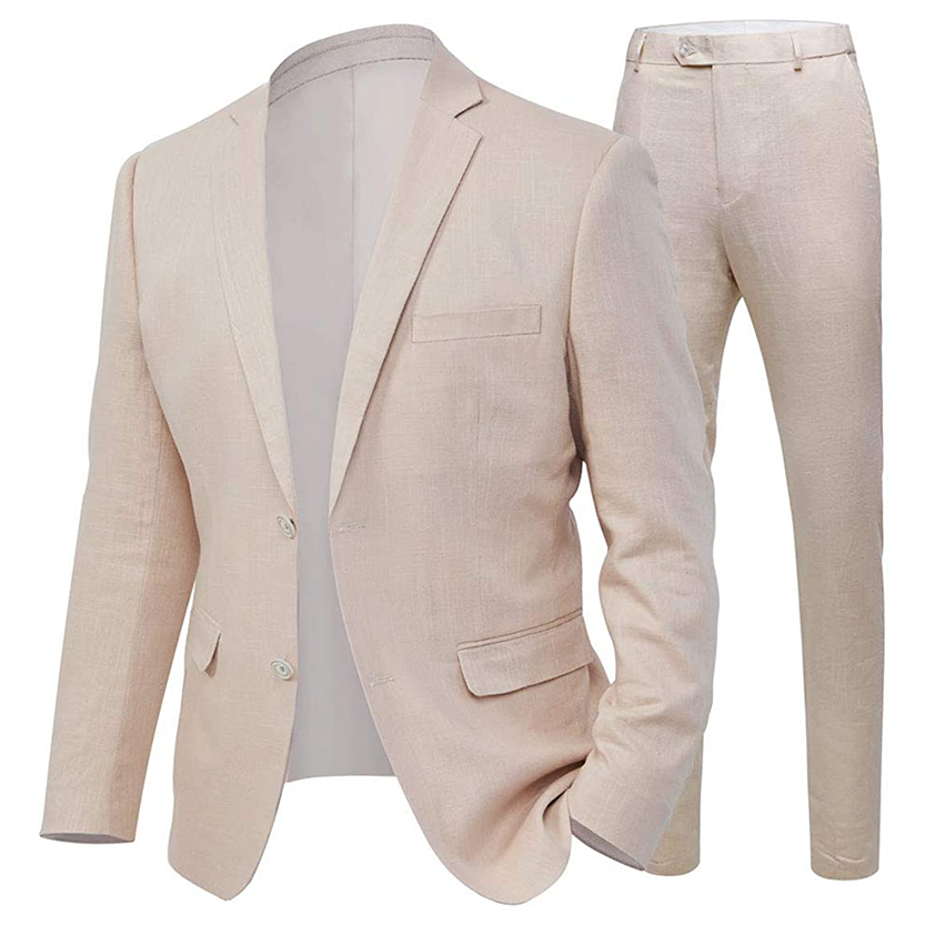 Funki Findz | Suits | Men's 2 Pcs Linen Beach Wedding Suit
