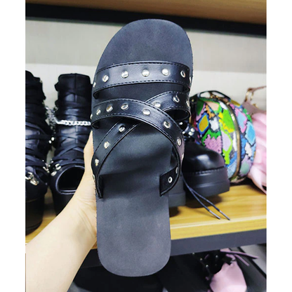 Funki Findz | Shoes | Women's Gothic Platform Wedge Sandals