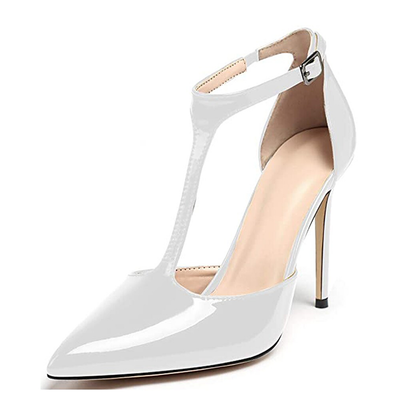 Funki Findz | Shoes | Women's Patent High Heel T-Strap Stilettos