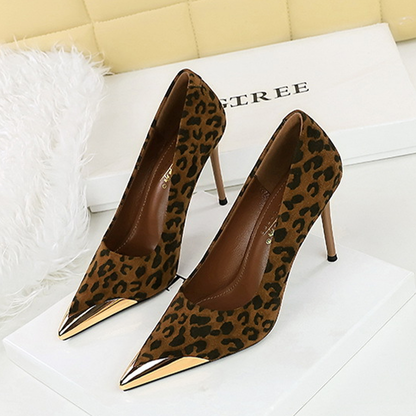 Funki Findz | Shoes | Women's Leopard Print Stilettos Metal Heel