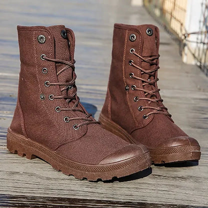 Funki Findz | Boots | Men's Canvas High Top Combat Boots