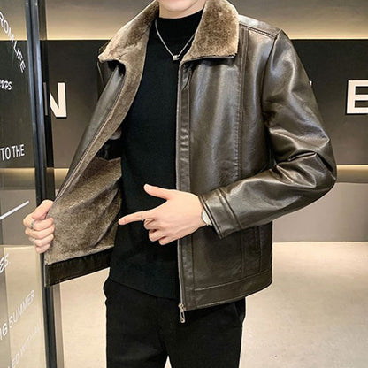 Funki Findz | Jackets | Men's Luxury Faux Leather Winter Jacket