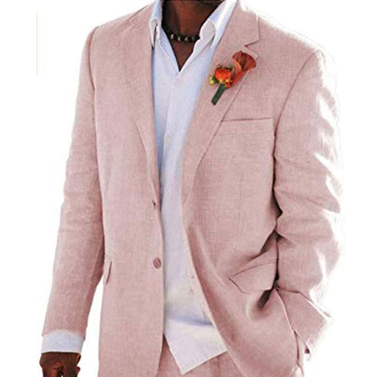 Funki Findz | Suits | Men's 2 Pcs Linen Beach Wedding Suit
