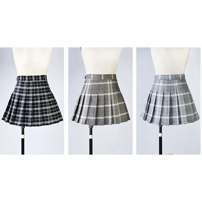 Funki Findz | Skirts | Women's Harajuku Preppy Plaid Mini Skirts