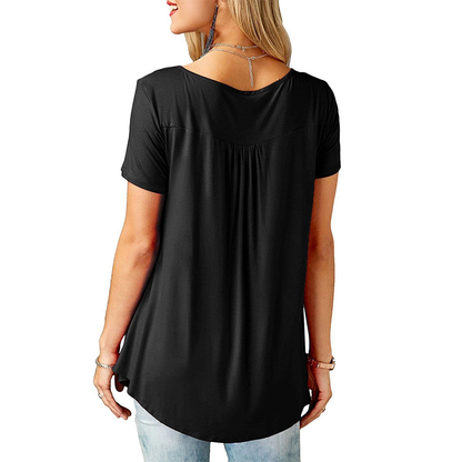 Funki Findz | Shirts | Women's Short Sleeve Loose Casual Blouse