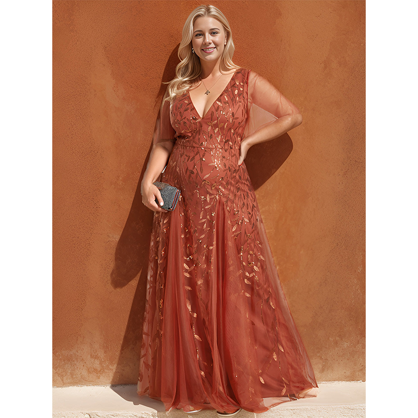 Funki Findz | Dresses | Women's Long Sequin Lace Formal Dress