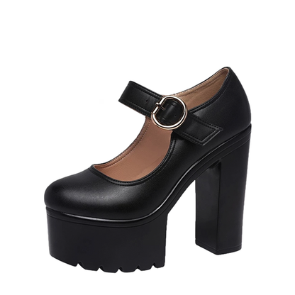 Funki Findz | Shoes | Women's Block Heel Platform Mary Janes
