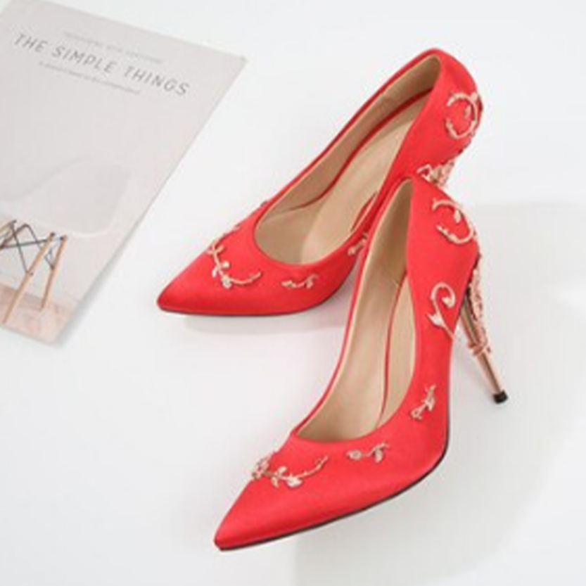 Funki Findz | Shoes | Women's Elegant Silk Formal Prom Stilettos