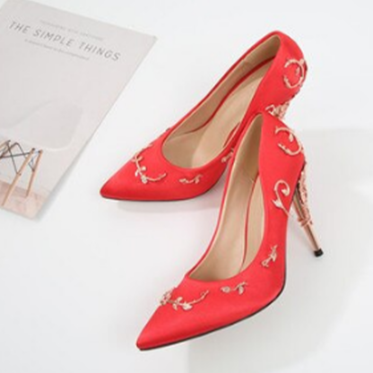 Funki Findz | Shoes | Women's Elegant Silk Formal Prom Stilettos