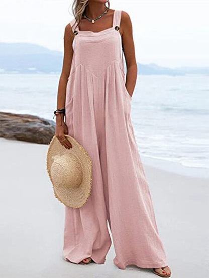 Funki Findz | Pants | Women's Elegant Wide Leg Bib Romper