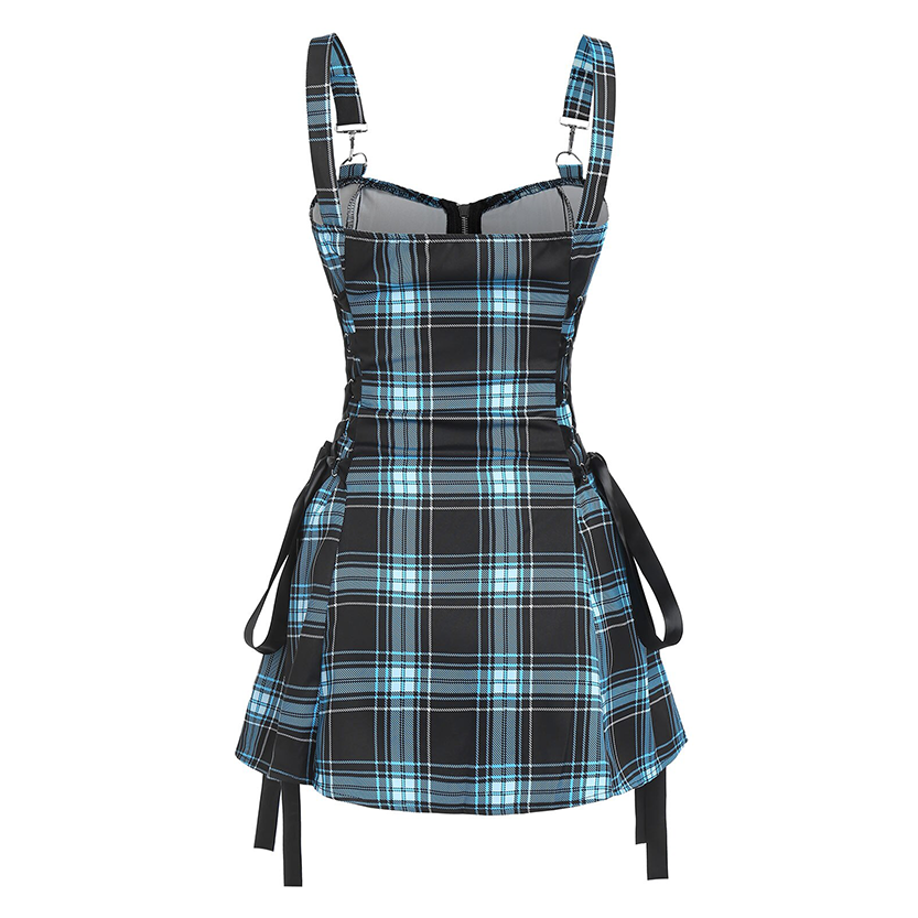 Funki Findz | Dresses | Women's Fairy Grunge Plaid Mini Dress