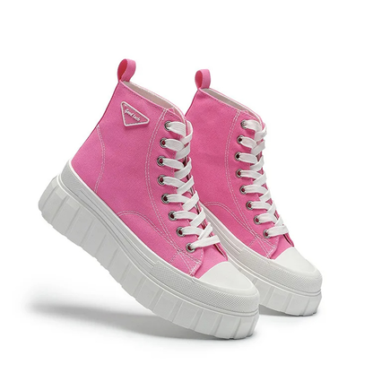 Funki Findz | Boots | Women's Casual Canvas Lace Up Sneakers