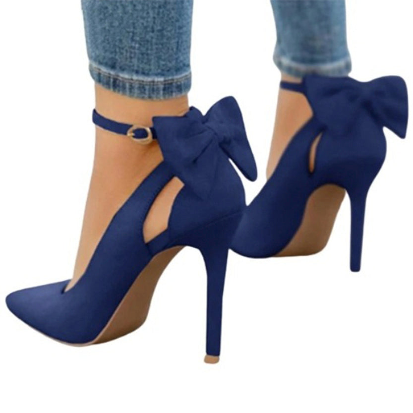 Funki Findz | Shoes | Women's Suede Bow Knot Stilettos