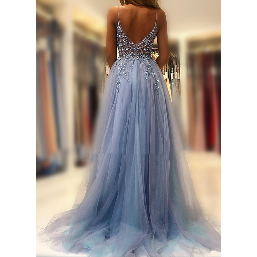 Funki Findz | Dresses | Women's Strappy Full Length Ball Dress