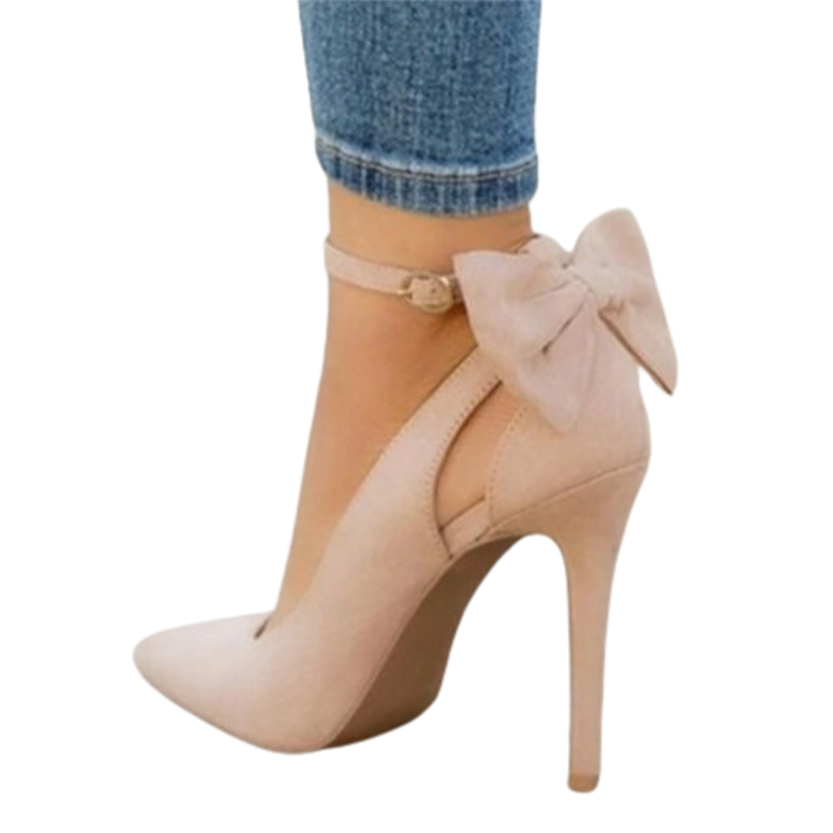 Funki Findz | Shoes | Women's Suede Bow Knot Stilettos