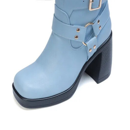 Funki Findz | Boots | Women's Gothic Punk Multi-Buckle Boots