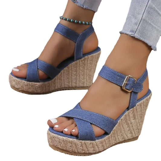 Funki Findz | Shoes | Women's Open Toe High Wedge Sandals