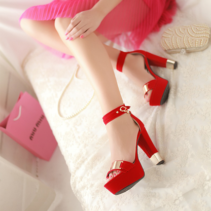 Funki Findz | Shoes | Women's High Block Heel Party Sandals
