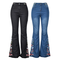 Funki Findz | Pants | Women's Boho Hippy Embroidered Jeans