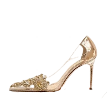 Funki Findz | Shoes | Women's Pointy Toe Clear Wedding Stiletto