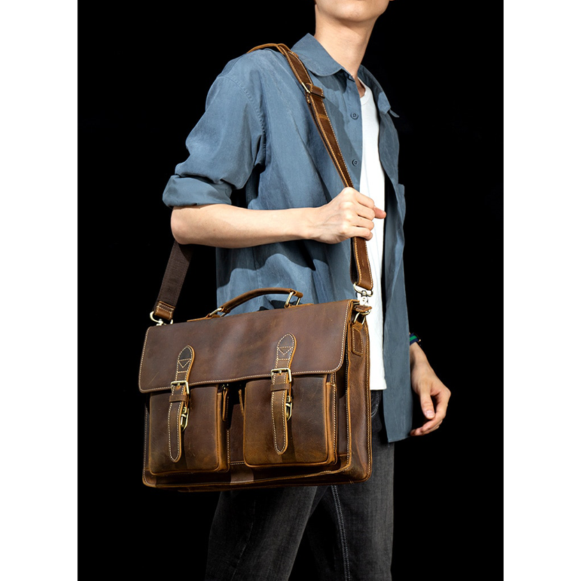 Funki Findz | Bags | Messenger Bags | Men's Leather Laptop Bag