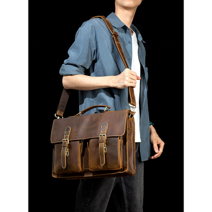 Funki Findz | Bags | Messenger Bags | Men's Leather Laptop Bag