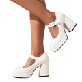 Funki Findz | Shoes | Women's Chunky Heel Platform Mary Janes